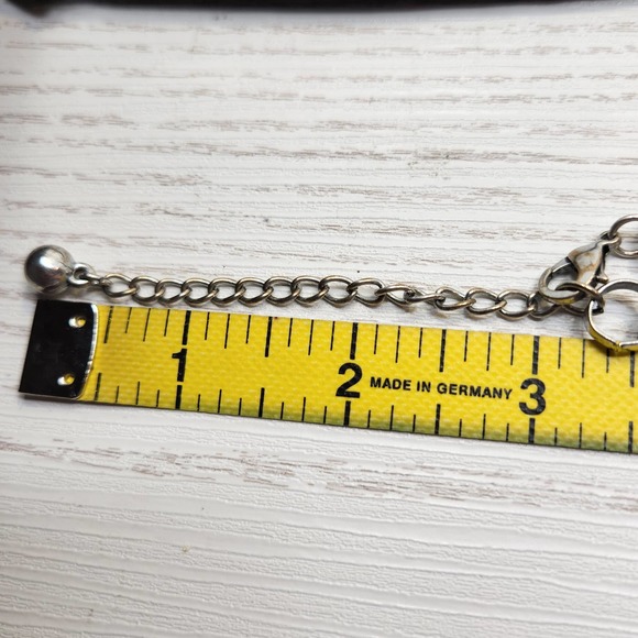 Silver Tone Chain Hammered Concentric Circles Necklace Fashion Jewelry Statement - Picture 4 of 5